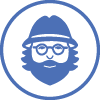 Founded by Paul Stamets Light Blue Icon