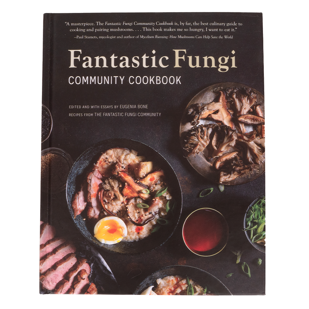 Book cover of BGFF - Fantastic Fungi Community Cookbook by Eugenia Bone & Evan Sung